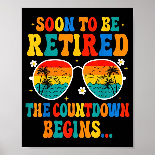 Funny Soon To Be Retired The Countdown Begins For  Poster (Framsidan)