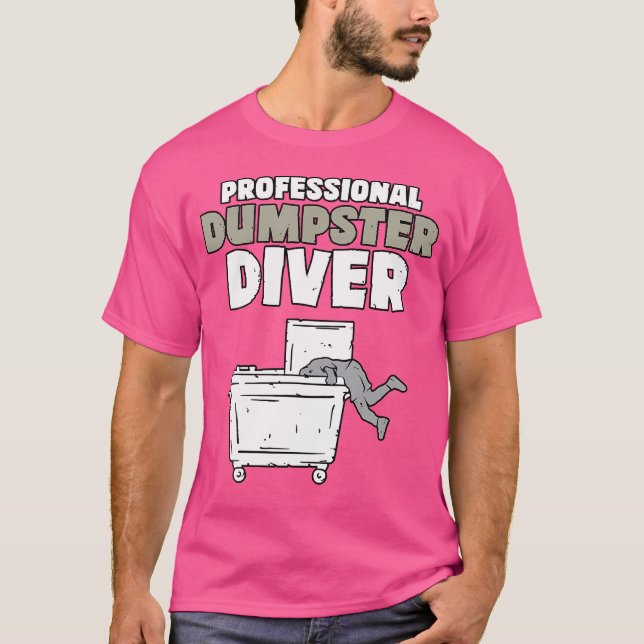 Funny Sopor Diver Sopor Picker Dumpster Diving U T Shirt (Framsida)