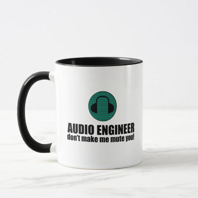 Funny Sound Engineer saying Audio Engineering Mugg (Vänster)