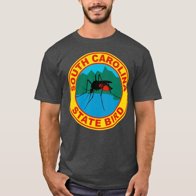 Funny South Carolina Mosquito State Bird T Shirt (Framsida)
