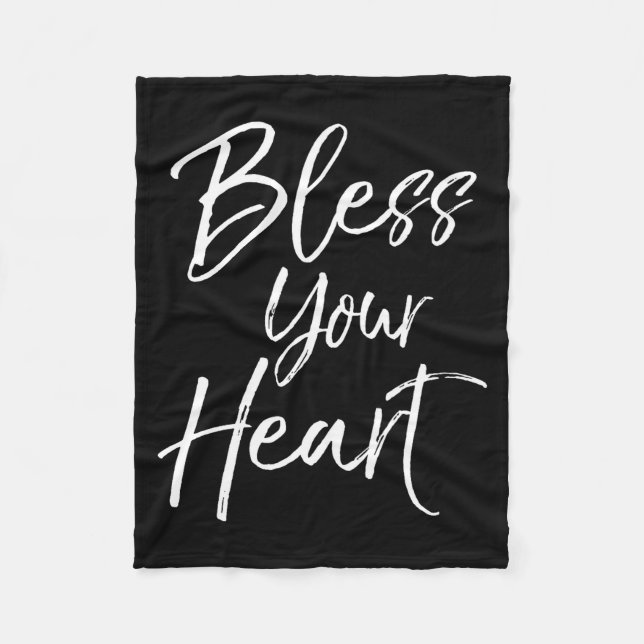 Funny Southern Christian Saying Quote Gift Bless Y Fleecefilt (Framsidan)