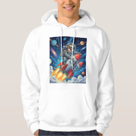 Funny Space Äventyr Tee for Dreamers and Animal Hoodie