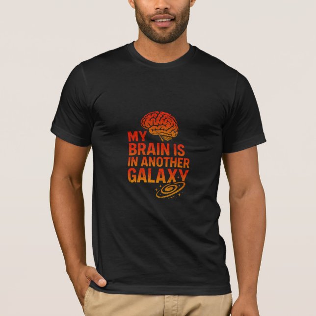 funny space quote t shirt (Framsida)