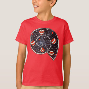 Funny Space Spiral Galaxy Kids T Shirt