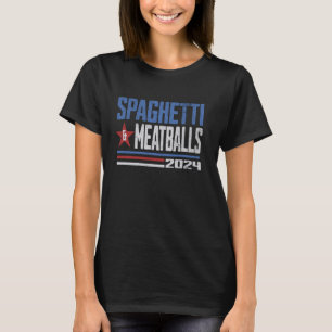 Funny Spaghetti och Meatbollar Valection Parody T Shirt