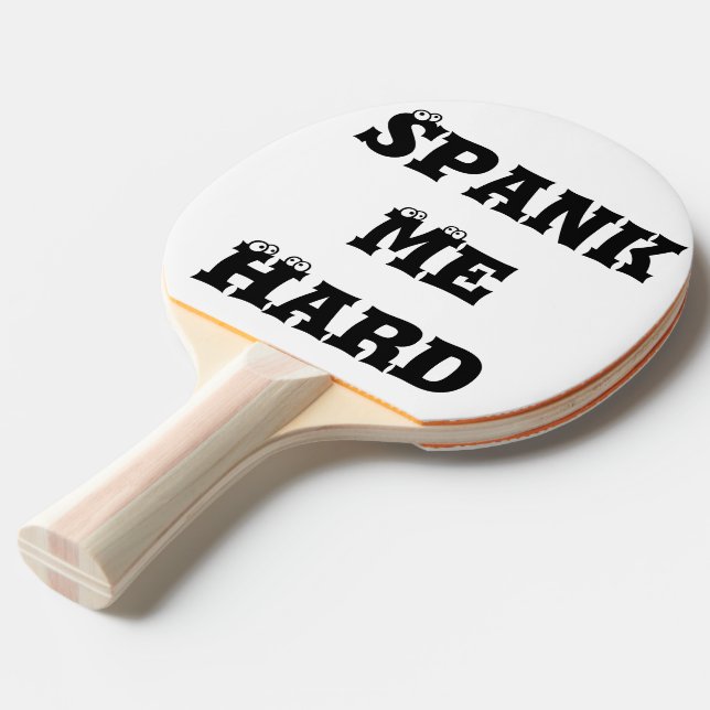 Funny Spank Me Bulls Öga Target Pingisracket (Frontvinkel)