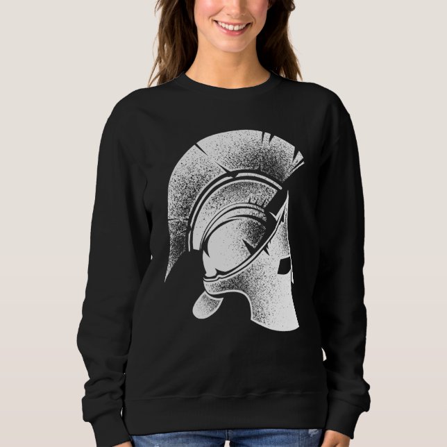 Funny Spartan Grekiska Helmet Cute Gladiator Manar T Shirt (Framsida)