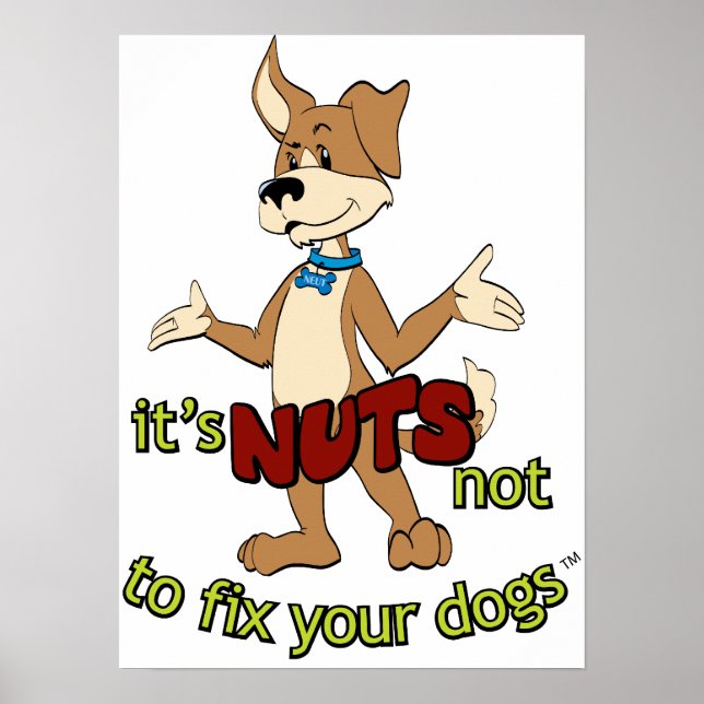 Funny spay-näuter poster (Framsidan)