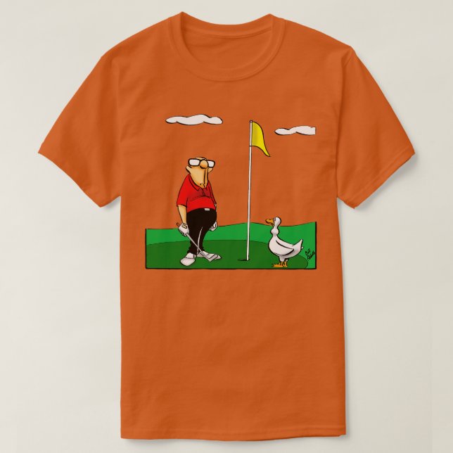 Funny Spectickles Golf Goose toon Humor T Shirt (Design framsida)