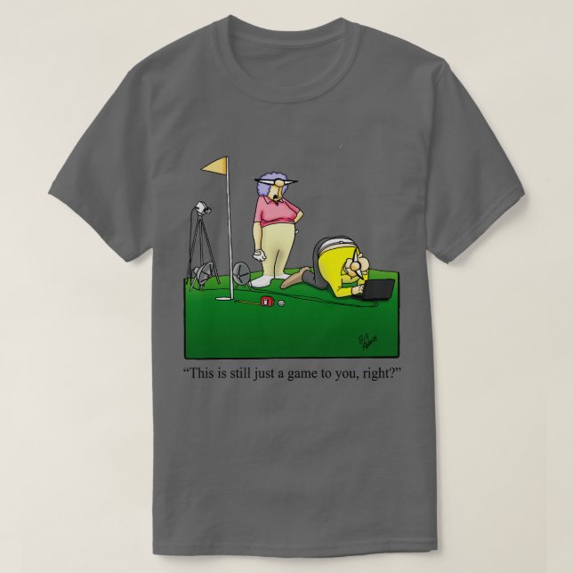 Funny Spectickles Golf toon Humor 2 T Shirt (Design framsida)