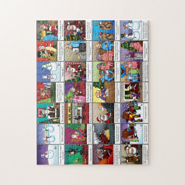 Funny Spectickles jul Humor Puzzle Pussel (Vertikal)