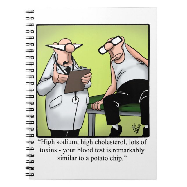 Funny Spectickles Medical Health Tecknad Humor Anteckningsbok (Framsidan)