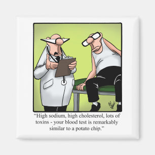 Funny Spectickles Medical Health Tecknad Humor Magnet