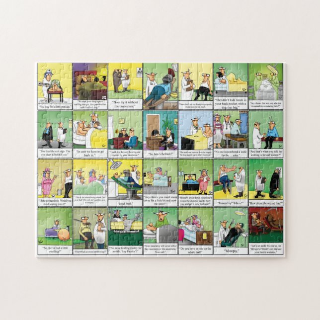Funny Spectickles Medical Humor Puzzle Pussel (Horisontell)