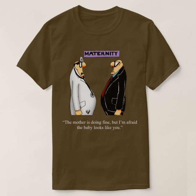 Funny Spectickles New Pappa Humor T Shirt (Design framsida)
