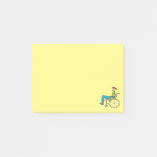 Funny Speedy Wheelboard-användare Post-it Block