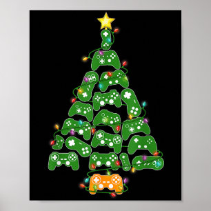 Funny spelkontroll Julgran Ljus Julafton Poster