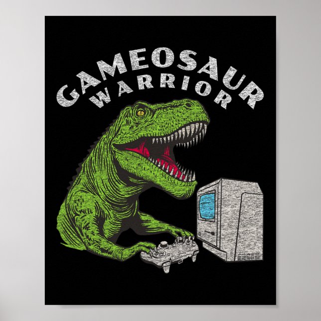Funny spelspelare för spel-videospel poster (Framsidan)