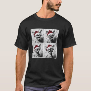 Funny Sphynx Cat i Santa Hat-fotobågen T Shirt