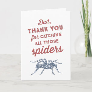 Funny Spider Fars dag Kort