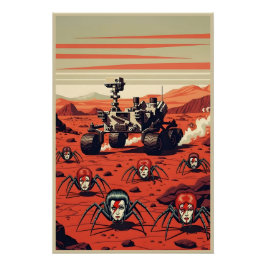 Funny Spiders from Mars Perfect Poster