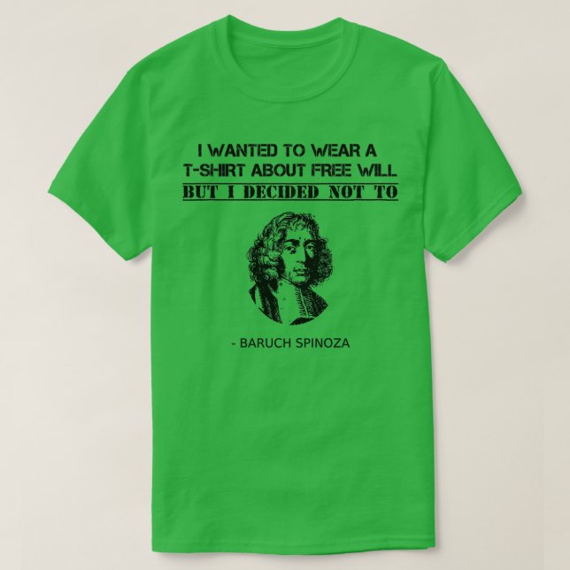 Funny Spinoza Philosophy Teacher Student Philosoph T Shirt (Design framsida)