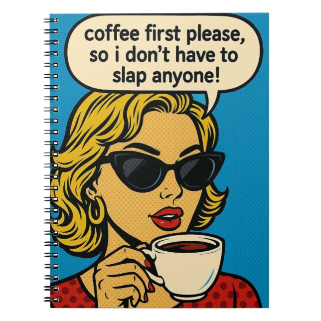 Funny Spiral Photo Notebook Anteckningsbok (Framsidan)