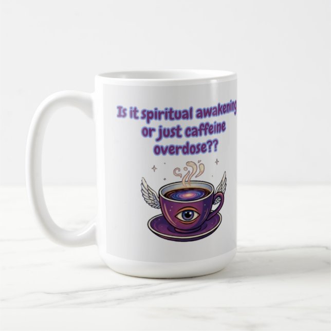 Funny spiritual awakening kaffemugg (Vänster)