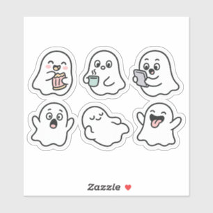 Funny Spöken Sticker Pack - Cute Kawaii spöken Klistermärken
