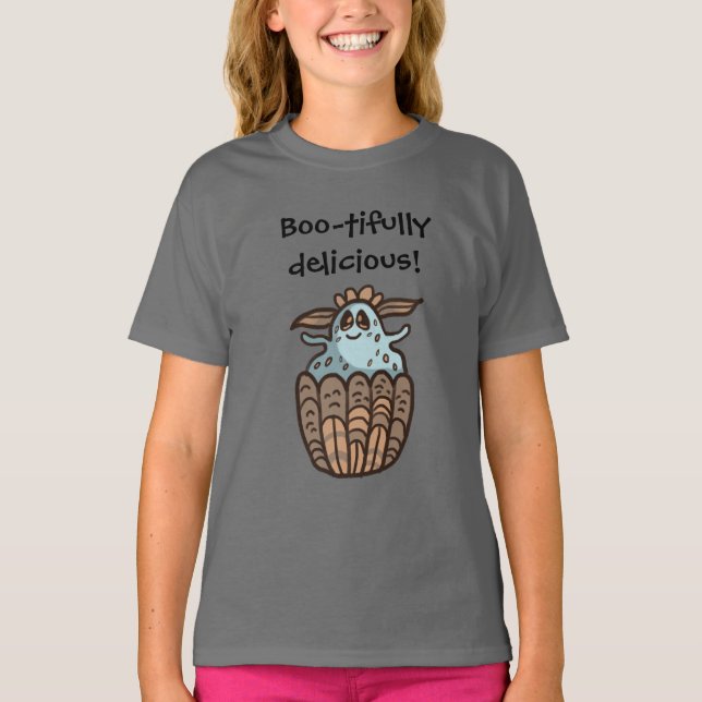 Funny spökHalloween T-Shirt (Framsida)