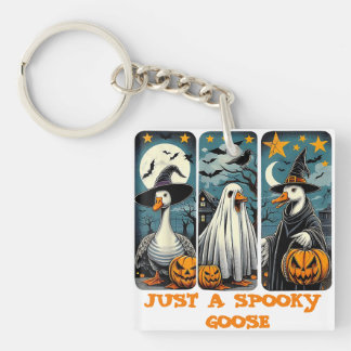 Funny Spooky Goose Halloween Witch Pumpkin Art