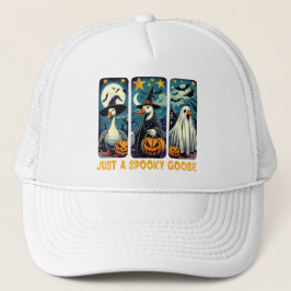 Funny Spooky Goose Halloween Witch Pumpkin Art Keps