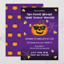 Funny Spooky Pumpkin iconic wink S Party