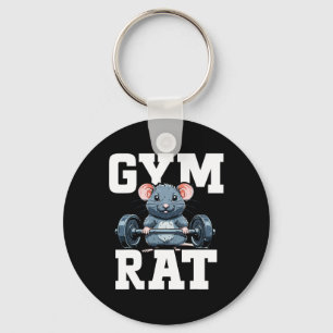 Funny Sport Gym Råtta Fitness Bodybuilding Nyckelring