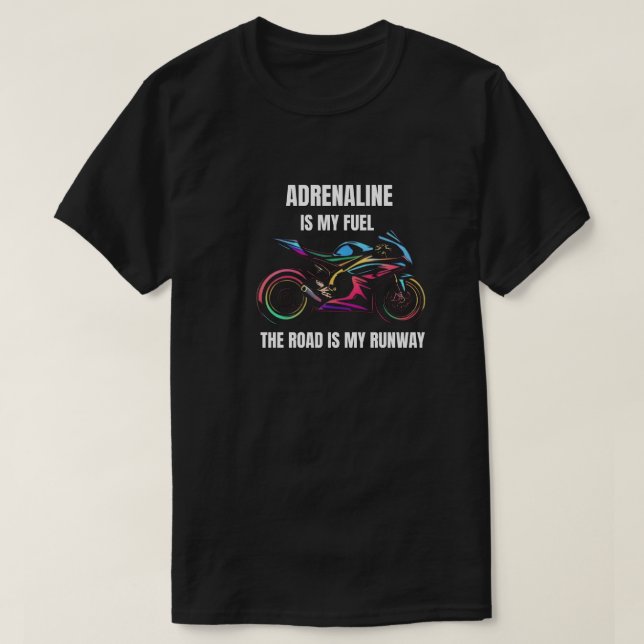 Funny Sportcycle Motivational Quote - Motorcycle G T Shirt (Design framsida)