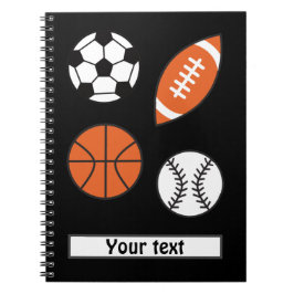 Funny Sports Boll Anteckningsbok