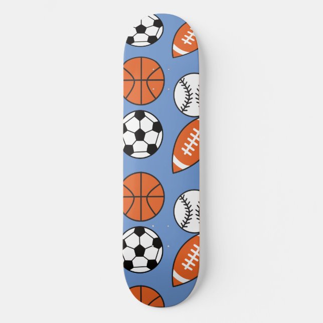 Funny Sports Bollar Mini Skateboard Bräda 18,5 Cm (Framsida)