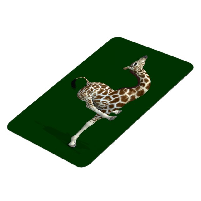 Funny Sporty Giraffe Magnet (Vänstra Sidan)