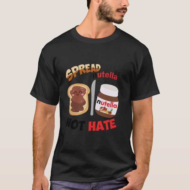 Funny Spread Nutella Hate Apparat Långärmad T Shirt (Framsida)