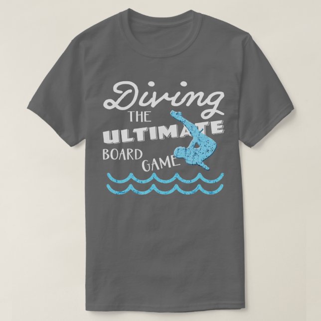 Funny Springboard Divers Diving Board Game Gift D T Shirt (Design framsida)