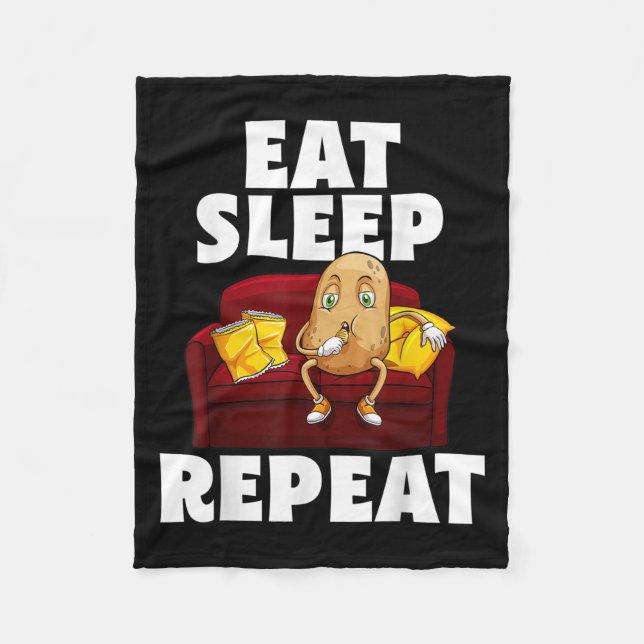 Funny Spud Life Potato Älskare Vegetarian Coola Wo Fleecefilt (Framsidan)
