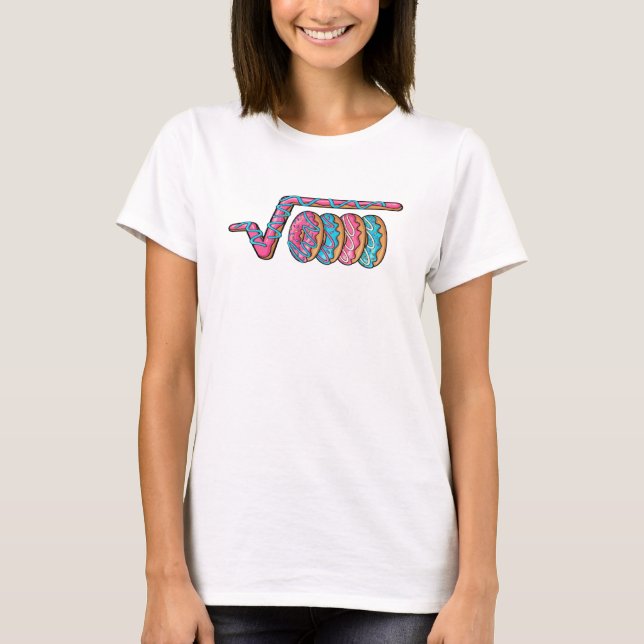 Funny Square Root 4489 Funny 67 Math donuts Mem T Shirt (Framsida)