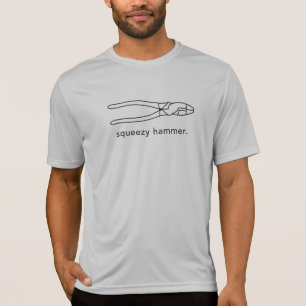 Funny Squeezy Hammer Lineman's Pliers T Shirt