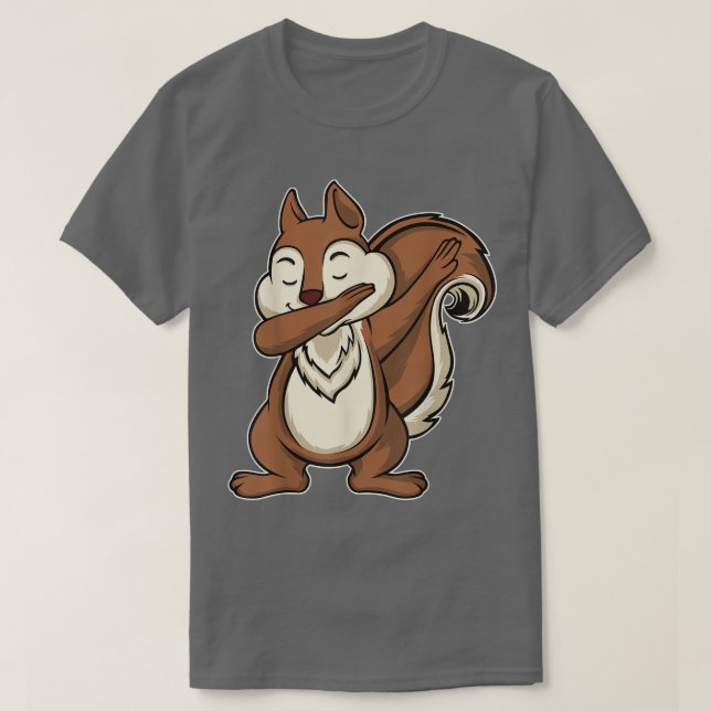 Funny Squirrel Dab Dabbing Squirrel T Shirt (Design framsida)