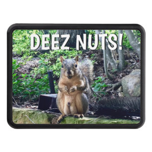 Funny Squirrel Deez Nöt Vuxen humor Dragkroksskydd