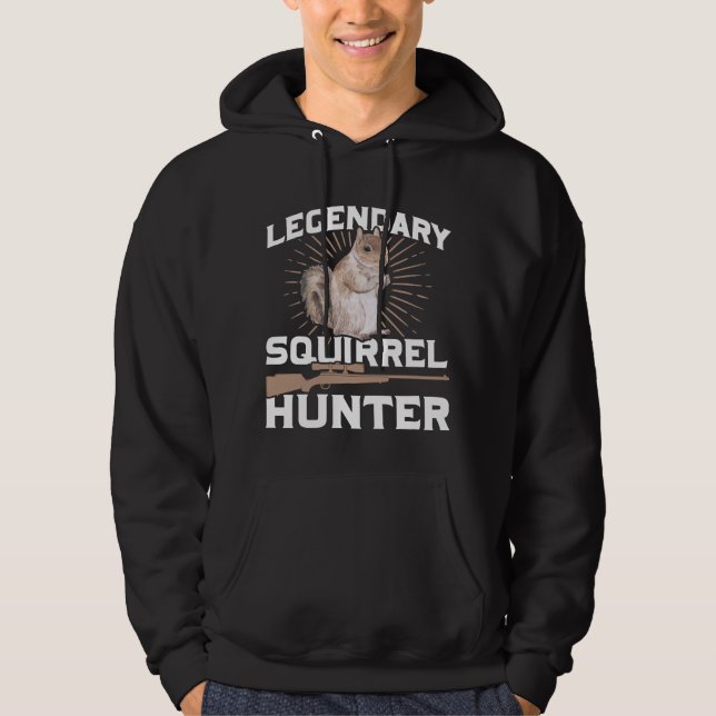 Funny Squirrel Hunting Quote Forent Animal Hunter Hoodie (Framsida)