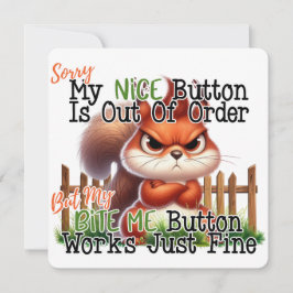 Funny Squirrel Inbjudningar