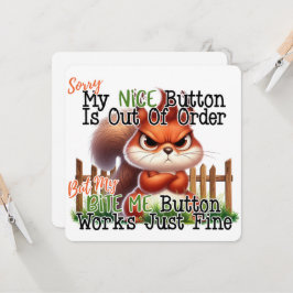 Funny Squirrel Inbjudningar