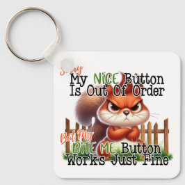 Funny Squirrel Nyckelring