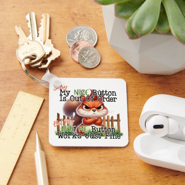 Funny Squirrel Nyckelring (Skrivbord)